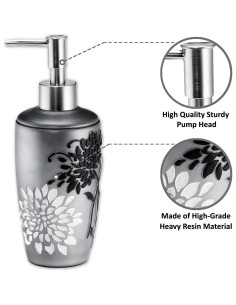 Conjunto de Accesorios de Baño Zahari Home 4 Piezas Gris 2