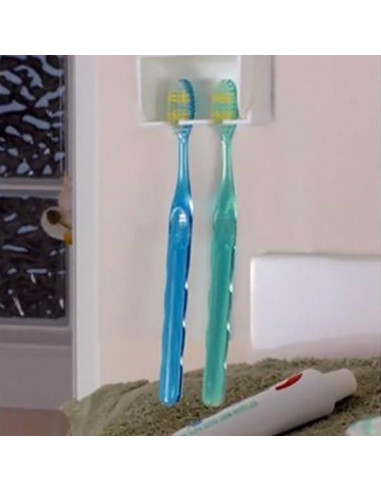 Organizador de Baño Camco Pop-A-Toothbrush Blanco - 2 Cepillos