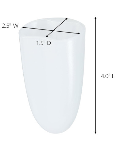 Soporte para Afeitar Command, Transparente Esmerilado, 1 Soporte