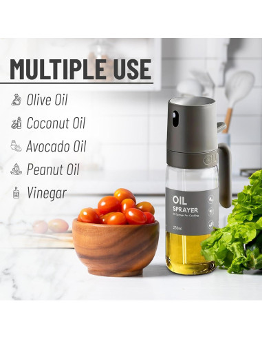 Atomizador de Aceite VuseOne 250ml Vidrio Borosilicato Gris
