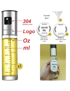 Rociador de Aceite de Oliva ZHAOLIESM 100ml Vidrio BPA Free 2