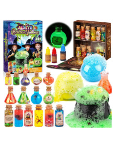 Kit Científico de Pociones Mágicas Alritz - 20 Botellas y Caldero