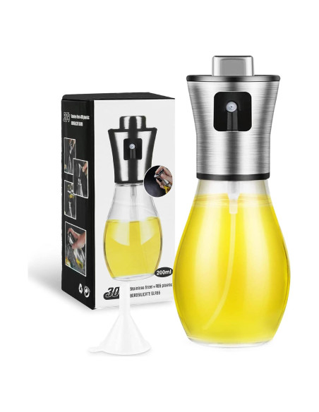 Rociador de Aceite SAINSWIN 200ML Vidrio Ovalado Reutilizable