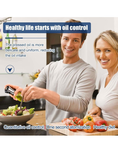 Rociador de Aceite SAINSWIN 200ML Vidrio Ovalado Reutilizable