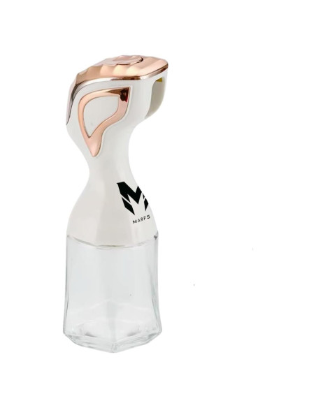 Pulverizador de Aceite Marfs 140ml Vidrio Blanco y Dorado