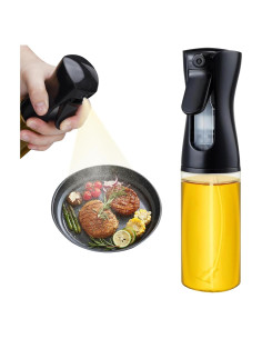 Rociador de Aceite de Vidrio 200ml SS MEJORES OFERTAS Negro