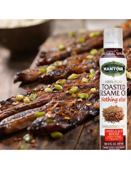 Spray de Aceite de Sésamo Tostado Mantova 150 ml 100% Natural