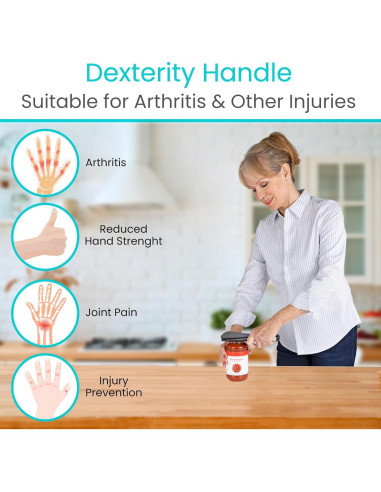 Abre Frascos Vive - Herramienta para Manos Débiles - Negro