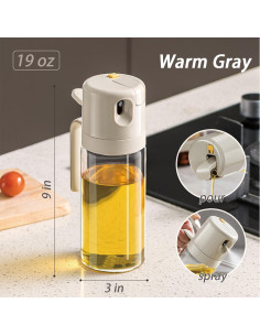 Rociador y dispensador de aceite JANSSE 550 ml a prueba de fugas 2