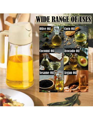 Rociador y dispensador de aceite de oliva Kitchen Maiden 473ml