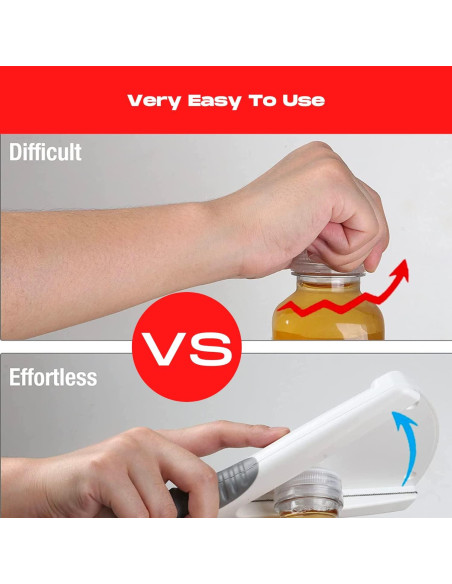 Abrebotellas y Tarros Elm City Direct Blanco Montable