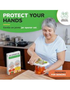 Abrebotellas Multifuncional 5 en 1 Verde Guisante para Artritis 2