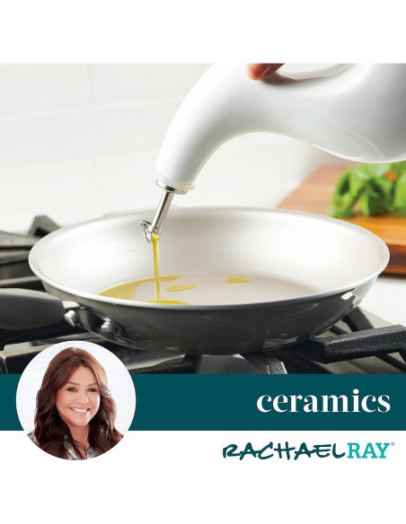 Botella Cerámica Rachael Ray 680ml para Aceite y Vinagre