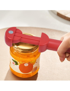 Abrebotellas Multifuncional EBUTY Rojo para Manos Débiles 2