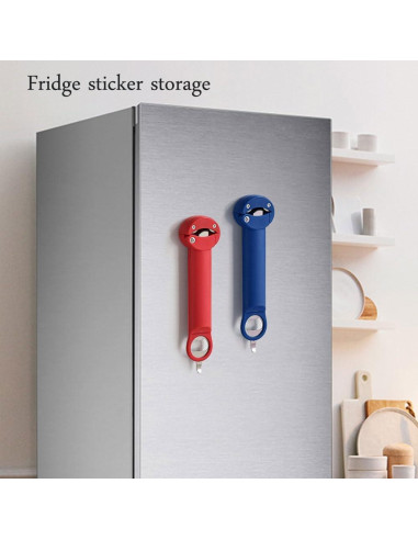 Abrebotellas Multifuncional EBUTY Rojo para Manos Débiles