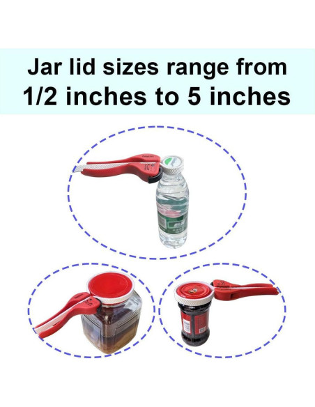 Abrebotellas de Tarro CozyLivn Naranja Ajustable 18,87 cm