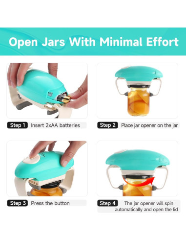 Abrebotellas Eléctrico Wingosoph Automático para Tarros