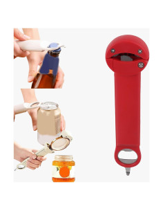 Abre frascos retráctil Yulatik 3 en 1 para manos débiles