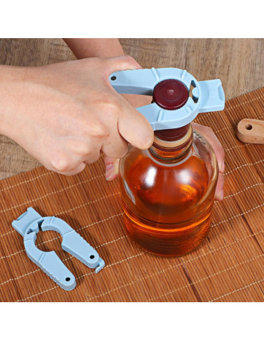 3 Abrebotellas Multifuncionales Ymapinc Azul 10x5cm