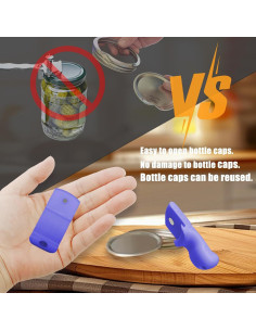 Abridor de Tarros LXLO, Magnético, Azul Púrpura, 145g 2