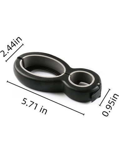 Abrebotellas 6 en 1 XCZBX Acero Inoxidable Gris