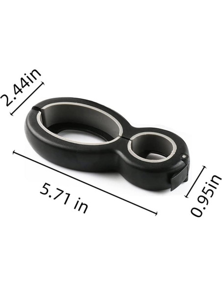 Abrebotellas 6 en 1 XCZBX Acero Inoxidable Gris