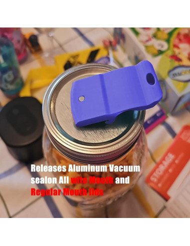 Abridor de Tarros LXLO, Magnético, Azul Púrpura, 145g