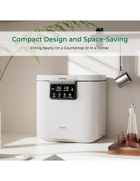 Compostador Eléctrico RoneKIT 3.8L para Cocina Blanco
