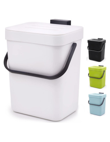 Contenedor de Compostaje MONGTINGLU 5L Blanco Colgante