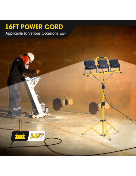 Luz de Trabajo LED 21000 Lúmenes Zetunlo con Trípode IP66