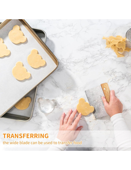 Cortador de Masa ALLTOP - Raspador de Acero Inoxidable 130g