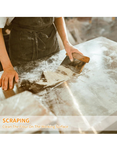 Cortador de Masa ALLTOP - Raspador de Acero Inoxidable 130g