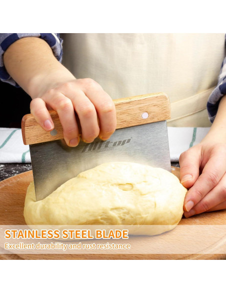 Cortador de Masa ALLTOP - Raspador de Acero Inoxidable 130g