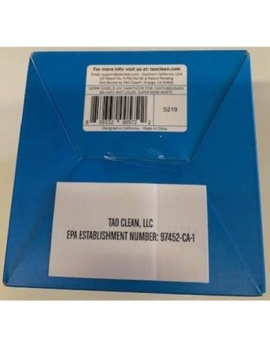 Desinfectante UV para Cepillos de Dientes TAO Clean Germ Shield