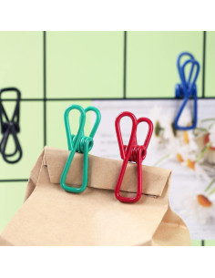 Pinzas para bolsas DAGONGREN 16 piezas 5,08 cm colores mezclados 2