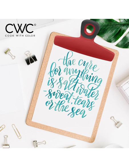 Clips de Alimentos Cook with Color Rojos 4 Piezas 12,7 cm