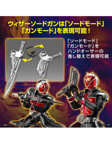 Kit de Modelo Kamen Rider Wizard Flame Style Bandai 27.2 cm