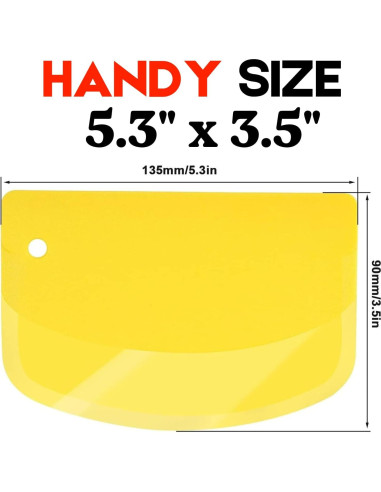 Raspador de Masa SURDOCA 13.5x9cm Plástico Libre BPA