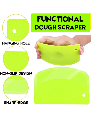 Raspador de Masa SURDOCA 13.5x9cm Plástico Libre BPA