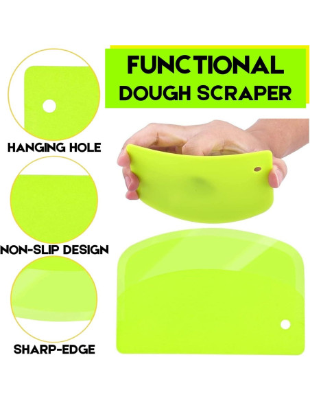 Raspador de Masa SURDOCA 13.5x9cm Plástico Libre BPA