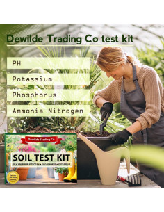 Kit de Prueba de Suelo Dewilde - 140 Pruebas pH Nitrógeno 2