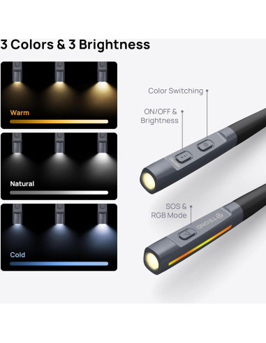 Luz de Lectura para el Cuello TROND LED Recargable 1000mAh