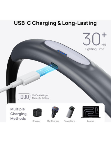 Luz de Lectura para el Cuello TROND LED Recargable 1000mAh