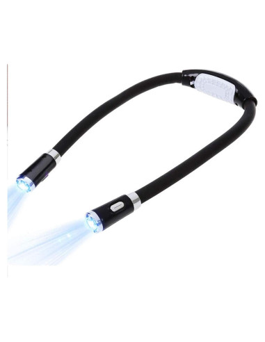 Lámpara de Lectura Flexible VJK para Cuello 4 LED Ajustable