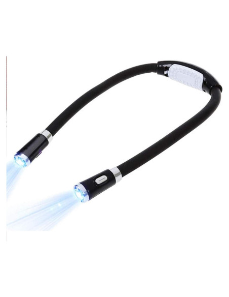 Lámpara de Lectura Flexible VJK para Cuello 4 LED Ajustable