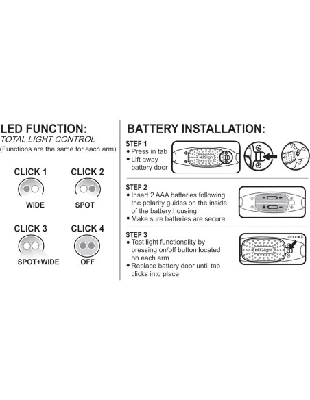 Lámpara de Lectura Flexible VJK para Cuello 4 LED Ajustable