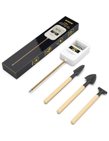Medidor de Humedad y pH del Suelo Sonkir T01 4 en 1