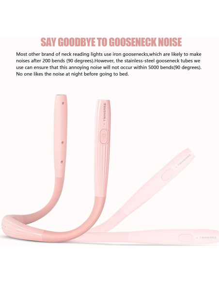 Luz de Lectura LED para Cuello Recargable 3 Colores 3 Brillos