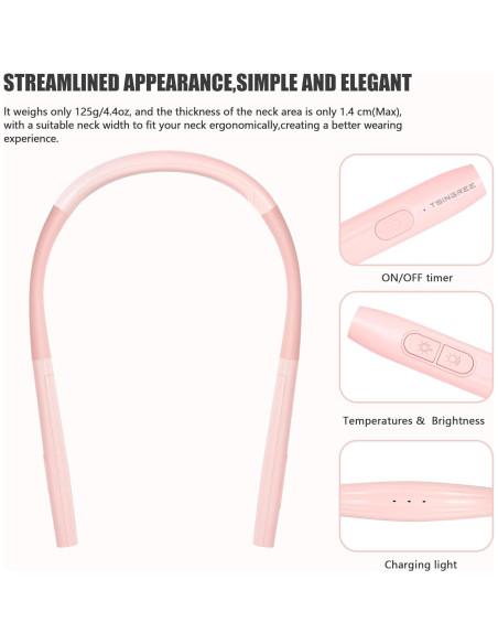 Luz de Lectura LED para Cuello Recargable 3 Colores 3 Brillos