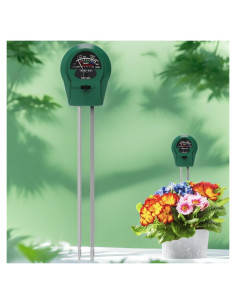 Medidor de Suelo 3-en-1 Oxliracc Humedad Luz pH Jardín